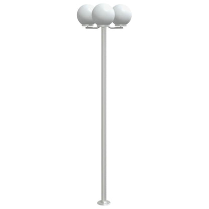 vidaXL Outdoor Floor Lamps 2 pcs Silver 215 cm Stainless Steel