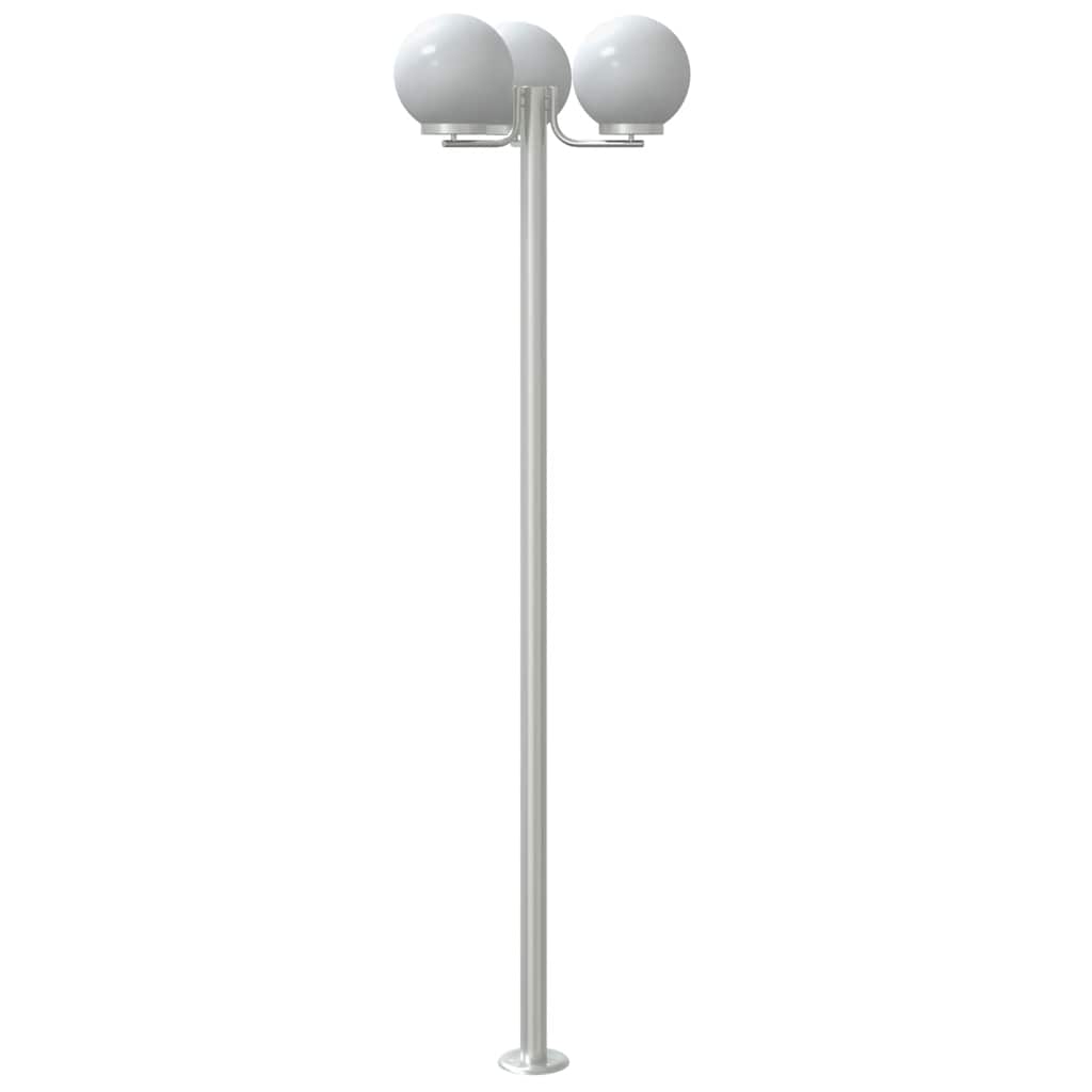 vidaXL Outdoor Floor Lamps 2 pcs Silver 215 cm Stainless Steel