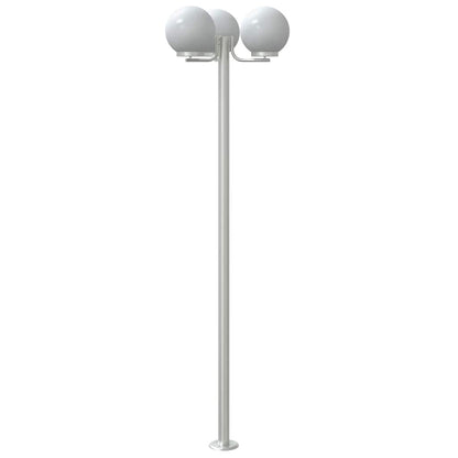 vidaXL Outdoor Floor Lamps 2 pcs Silver 215 cm Stainless Steel