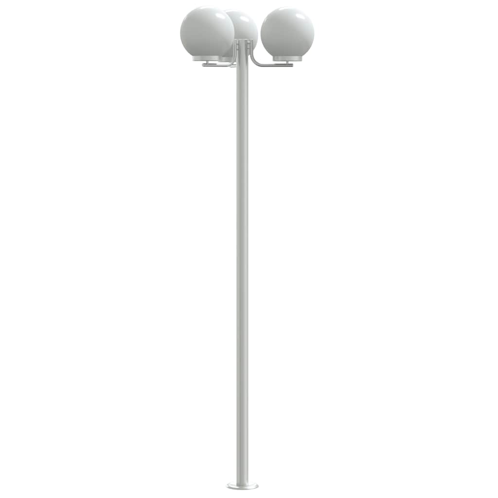 vidaXL Outdoor Floor Lamps 2 pcs Silver 215 cm Stainless Steel