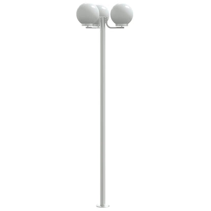 vidaXL Outdoor Floor Lamps 2 pcs Silver 215 cm Stainless Steel