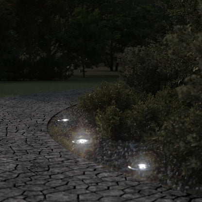 vidaXL Outdoor Ground Light Round Black 10.5x10.5cm Die-cast Aluminium