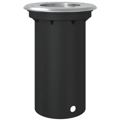 vidaXL Outdoor Ground Light Round Black 10.5x10.5cm Die-cast Aluminium