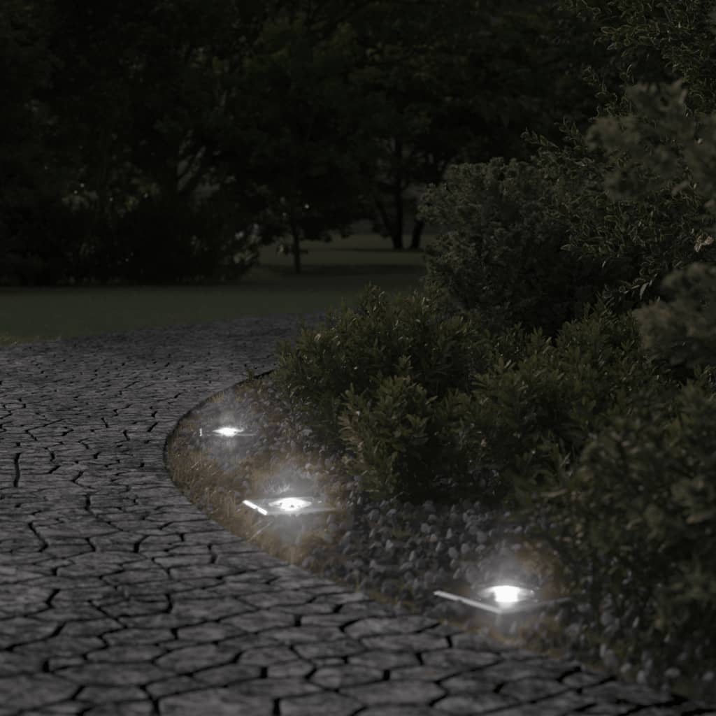 vidaXL Outdoor Ground Light Square Black 10.5x10.5cm Die-cast Aluminium