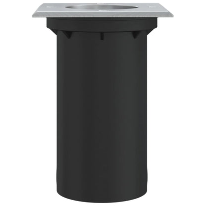 vidaXL Outdoor Ground Light Square Black 10.5x10.5cm Die-cast Aluminium