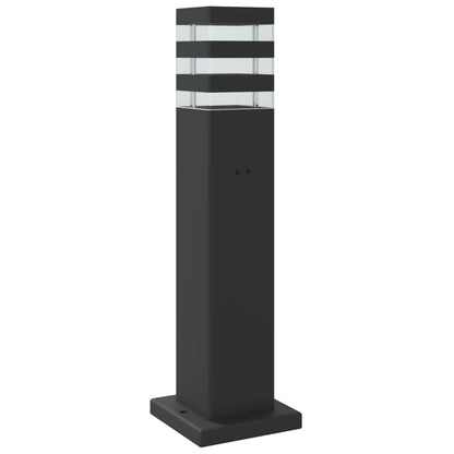 vidaXL Outdoor Floor Lamps 3pcs Black 50 cm Aluminium