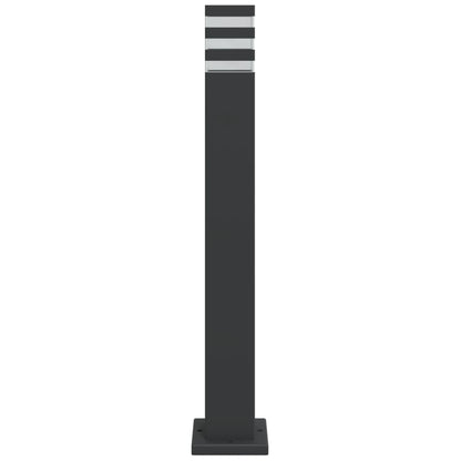 vidaXL Outdoor Floor Lamp Black 80 cm Aluminium