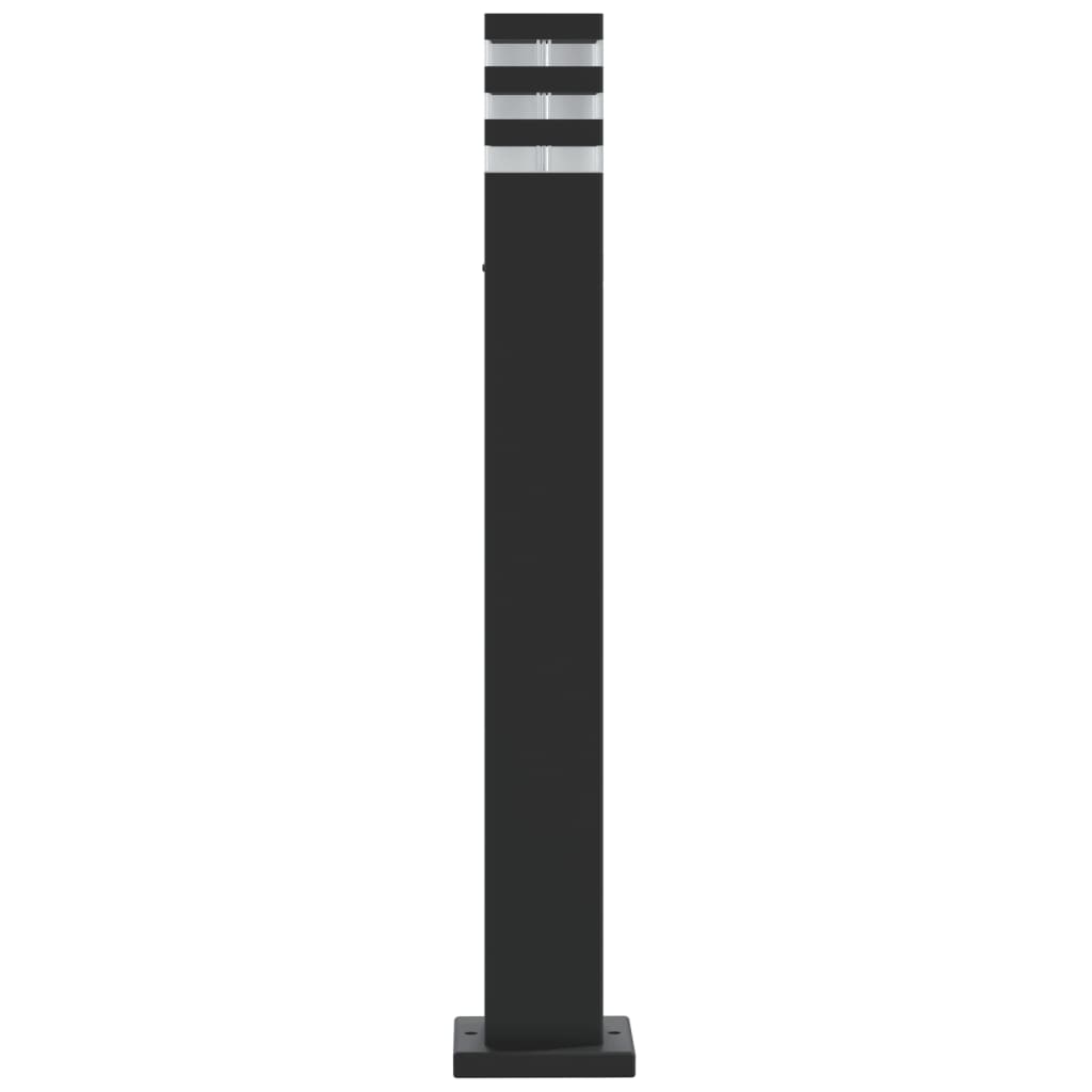 vidaXL Outdoor Floor Lamp Black 80 cm Aluminium