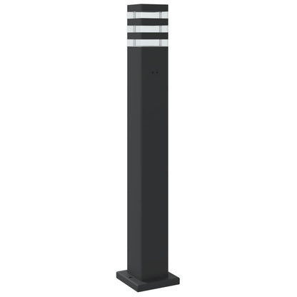 vidaXL Outdoor Floor Lamp Black 80 cm Aluminium
