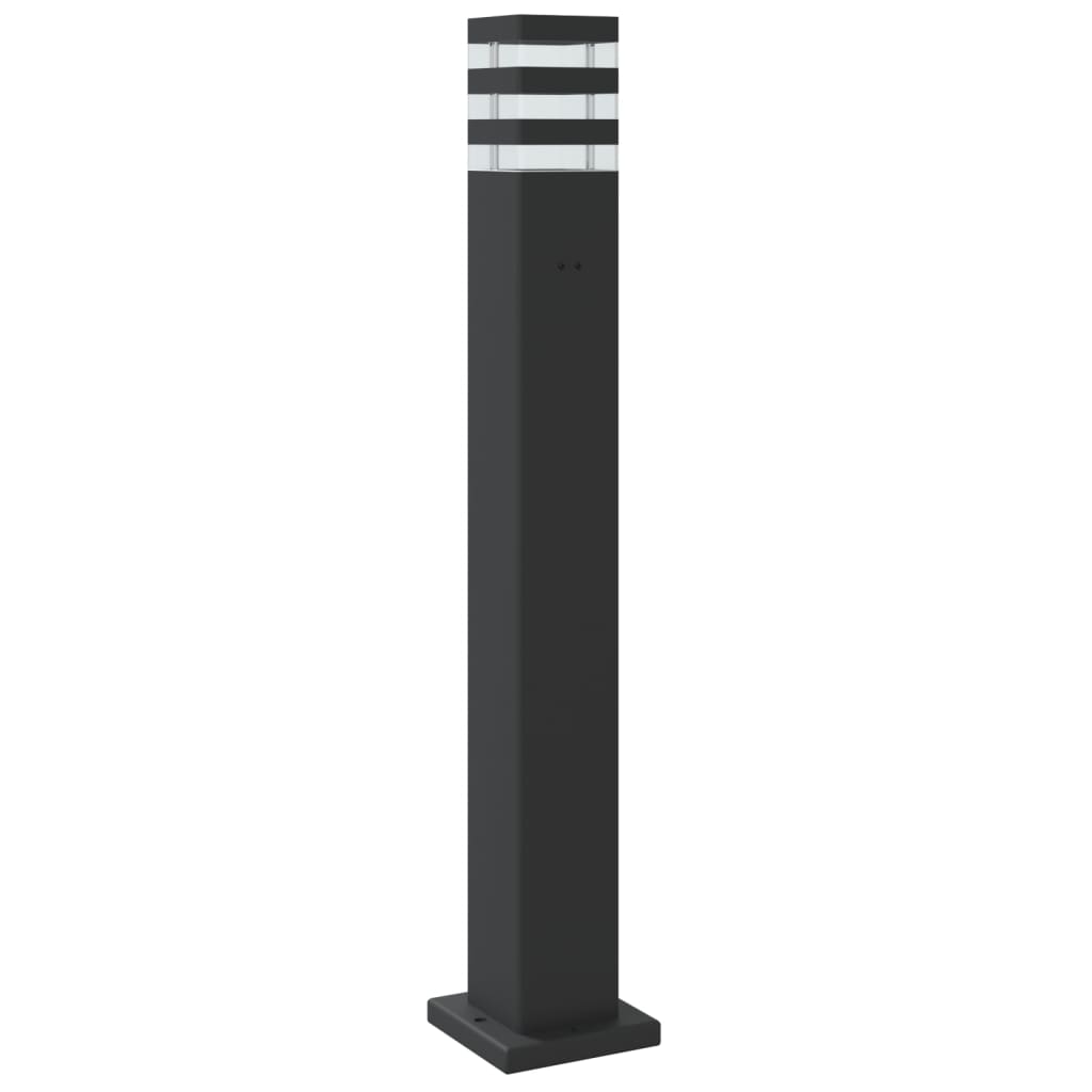 vidaXL Outdoor Floor Lamps 3pcs Black 80 cm Aluminium