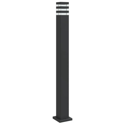 vidaXL Outdoor Floor Lamp Black 110 cm Aluminium