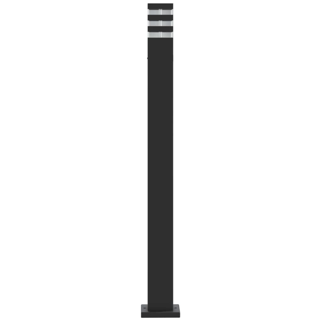 vidaXL Outdoor Floor Lamp Black 110 cm Aluminium
