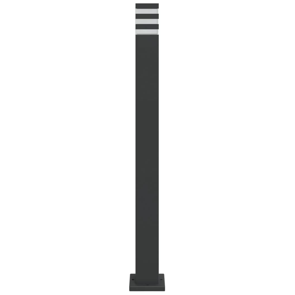 vidaXL Outdoor Floor Lamps 3pcs Black 110 cm Aluminium