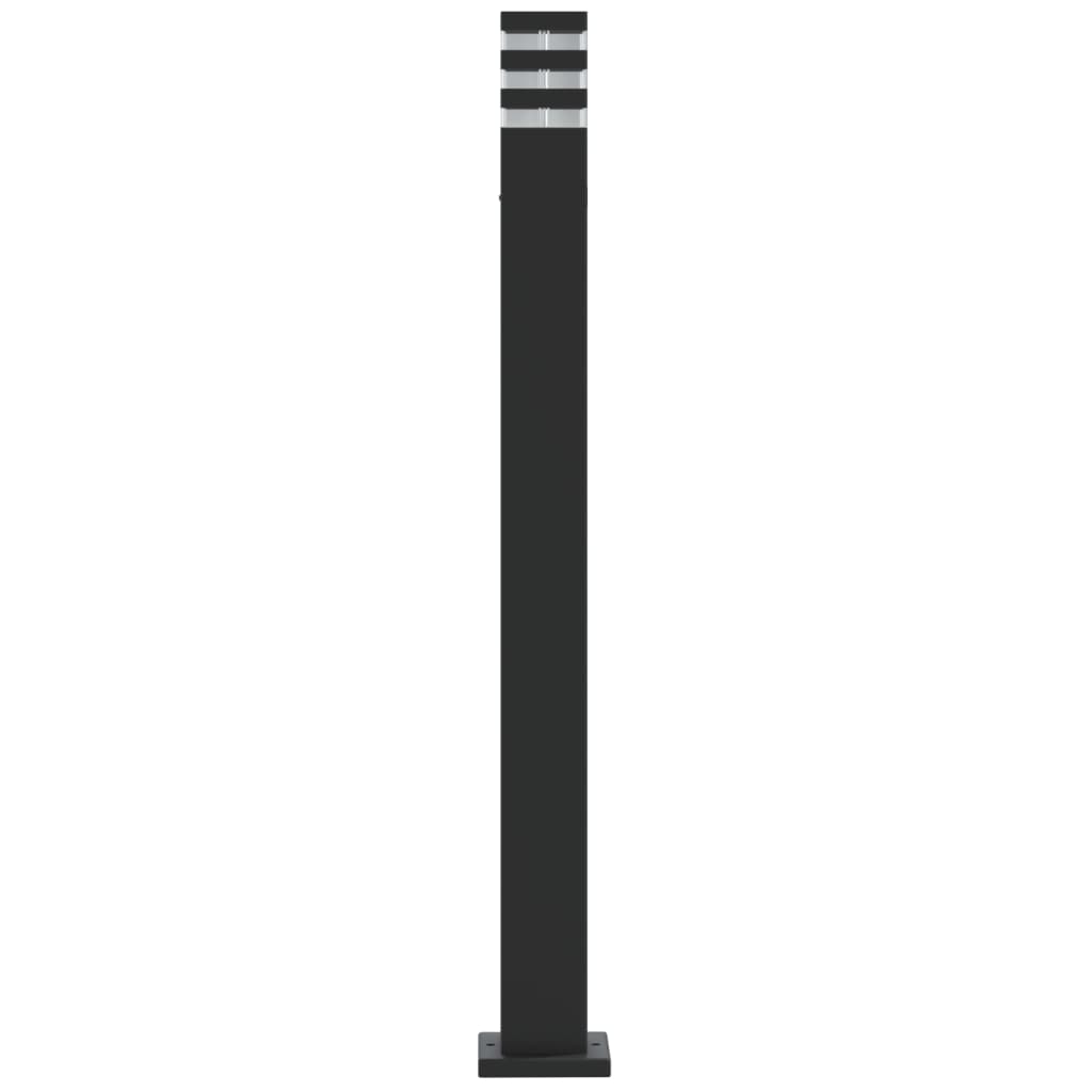 vidaXL Outdoor Floor Lamps 3pcs Black 110 cm Aluminium