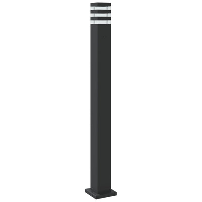 vidaXL Outdoor Floor Lamps 3pcs Black 110 cm Aluminium