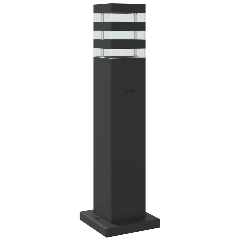 vidaXL Outdoor Floor Lamp with Sensor Black 50 cm Aluminium