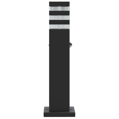 vidaXL Outdoor Floor Lamps with Sensors 3pcs Black 50 cm Aluminium