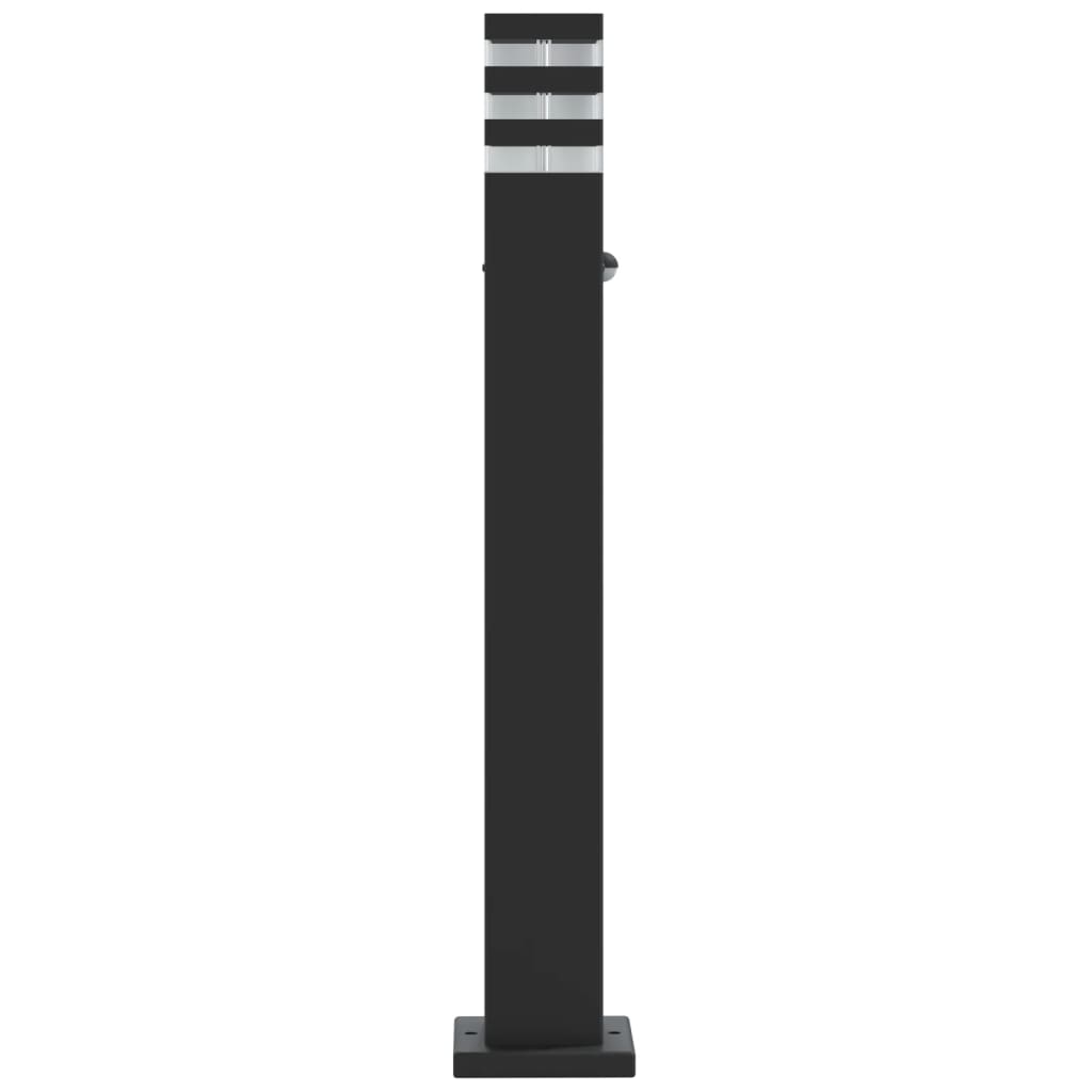 vidaXL Outdoor Floor Lamps with Sensors 3pcs Black 80 cm Aluminium