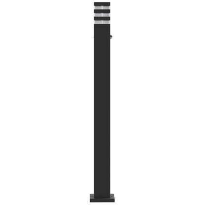 vidaXL Outdoor Floor Lamp with Sensor Black 110 cm Aluminium