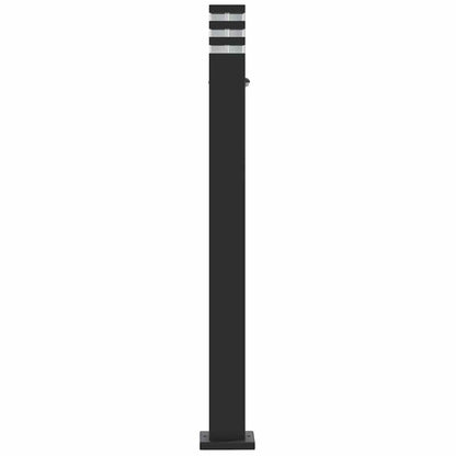vidaXL Outdoor Floor Lamps with Sensors 3pcs Black 110 cm Aluminium