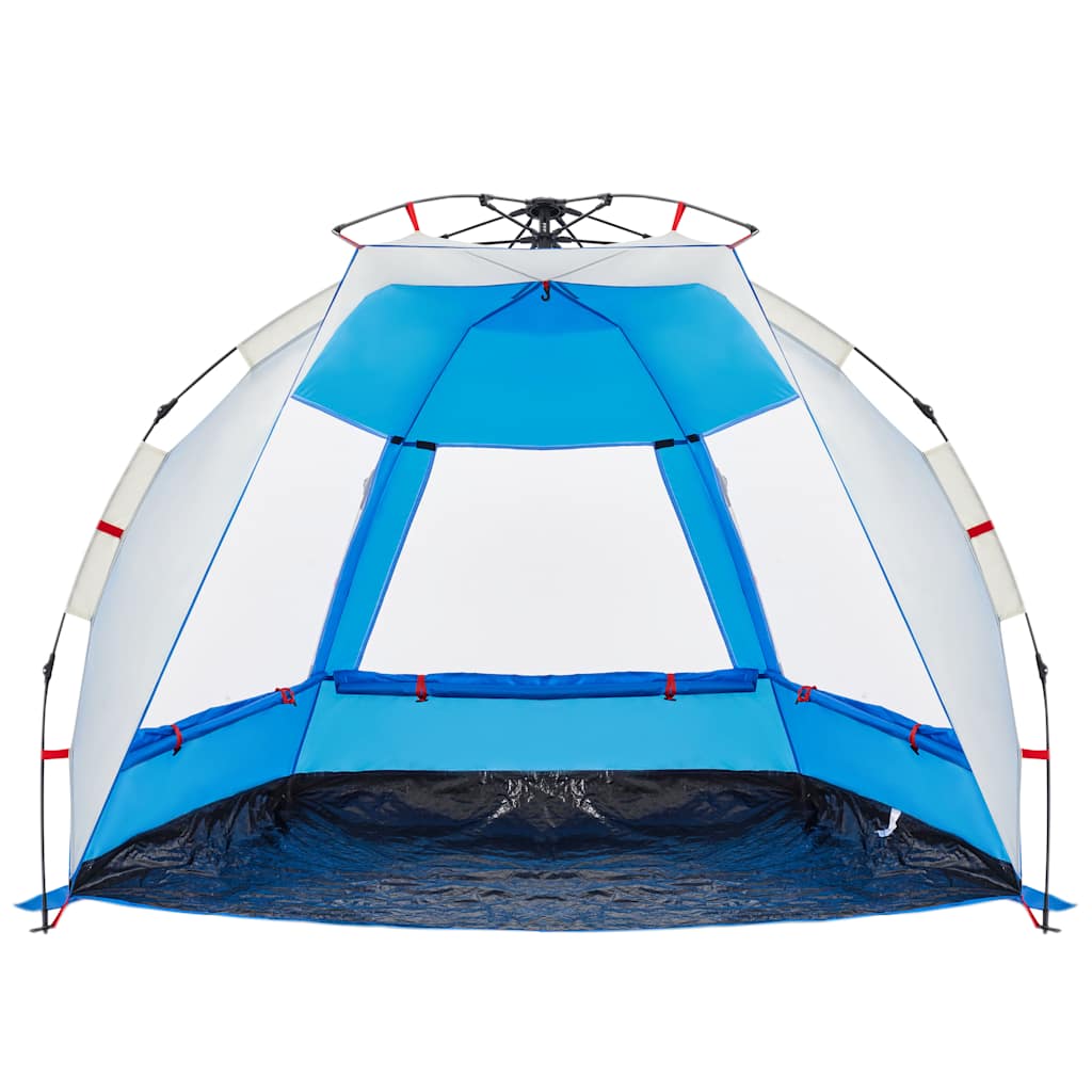vidaXL Beach Tent 2-Person Azure Blue Quick Release Waterproof