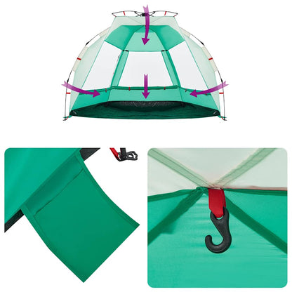 vidaXL Beach Tent 2-Person Sea Green Quick Release Waterproof