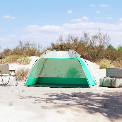 vidaXL Beach Tent 2-Person Sea Green Quick Release Waterproof - 36493