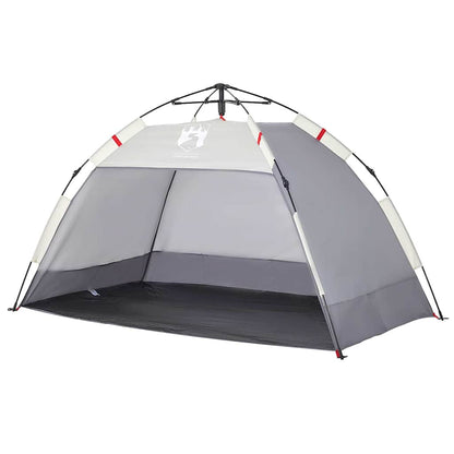 vidaXL Beach Tent 2-Person Grey Quick Release Waterproof - 36496