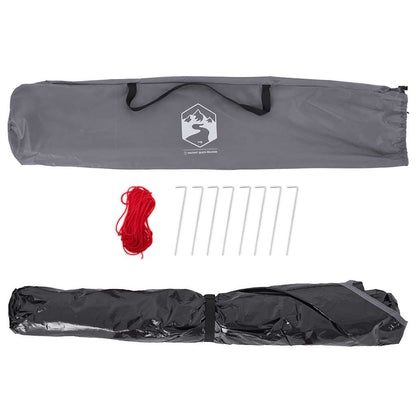 vidaXL Beach Tent 2-Person Grey Quick Release Waterproof - 36496