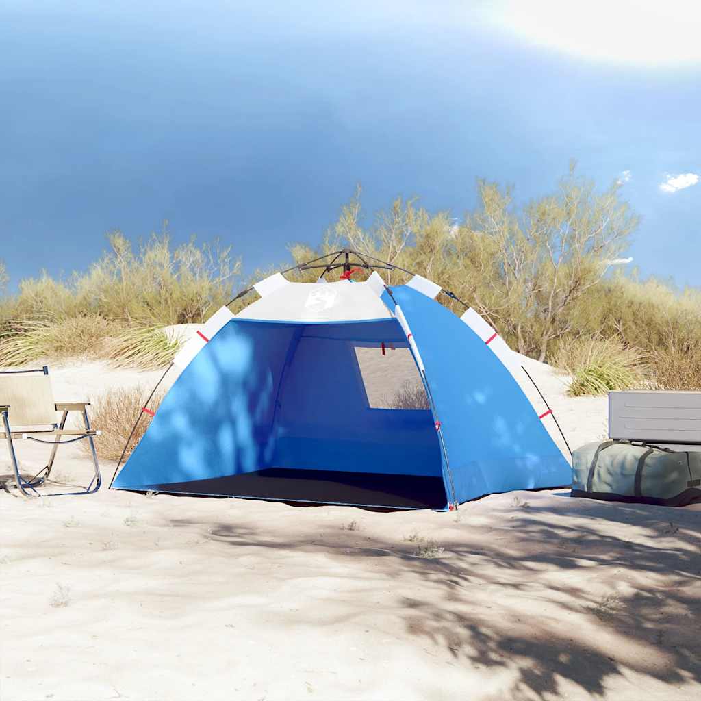 vidaXL Beach Tent 2-Person Azure Blue Quick Release Waterproof - 36501