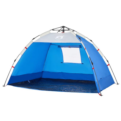 vidaXL Beach Tent 2-Person Azure Blue Quick Release Waterproof - 36501