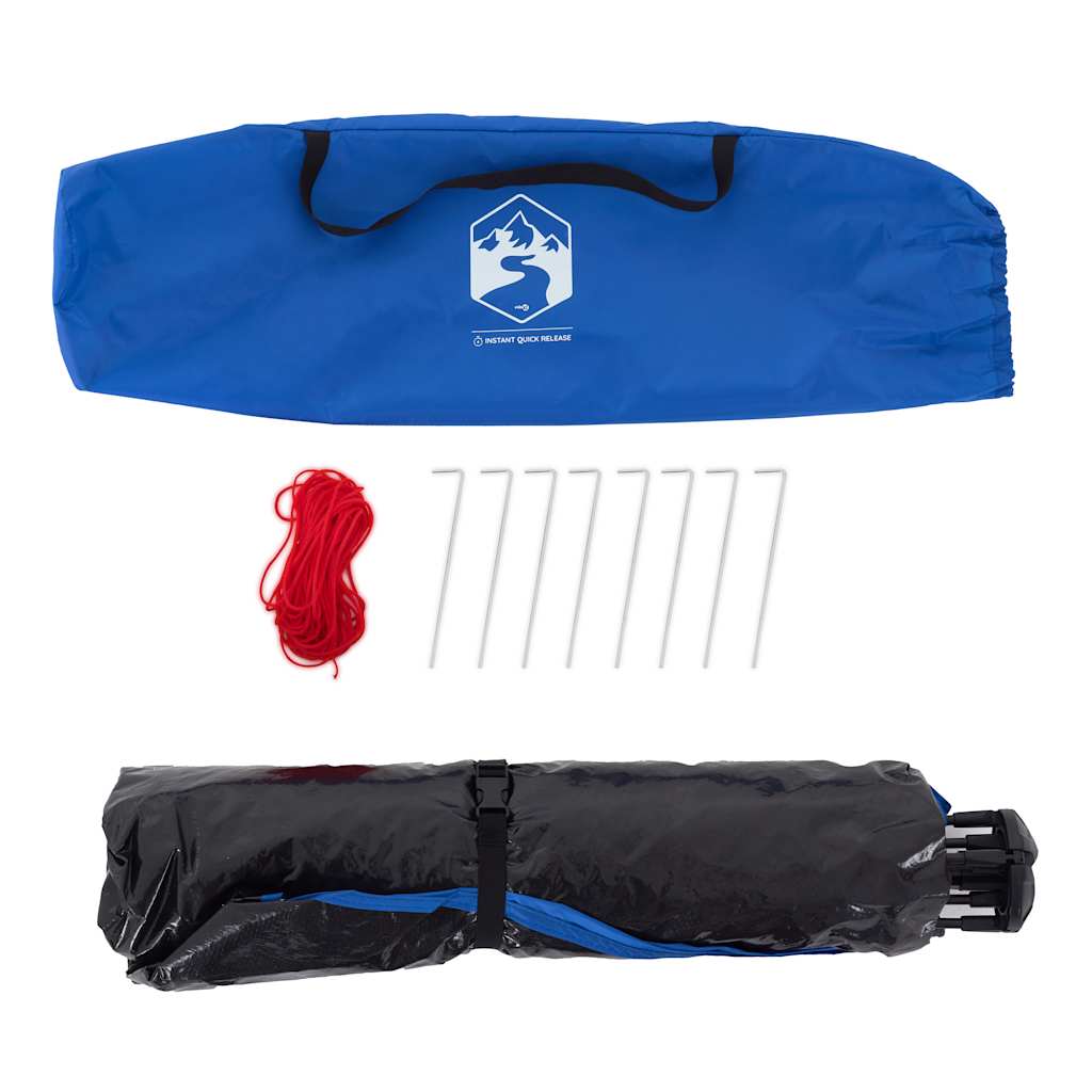 vidaXL Beach Tent 2-Person Azure Blue Quick Release Waterproof - 36501