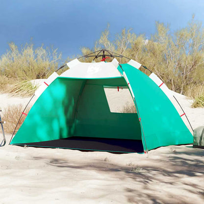 vidaXL Beach Tent 2-Person Sea Green Quick Release Waterproof - 36502