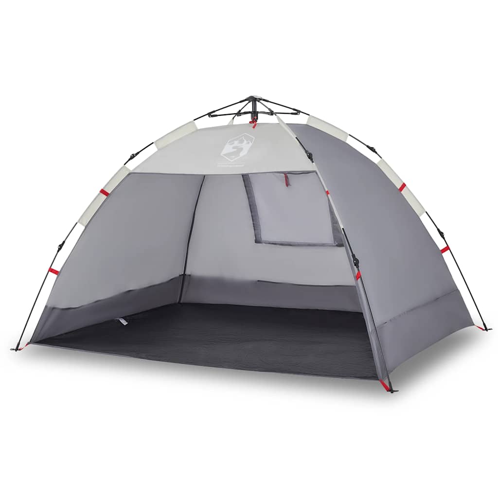 vidaXL Beach Tent 2-Person Grey Quick Release Waterproof - 36507