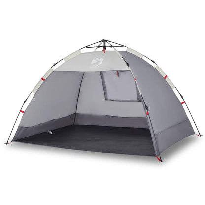 vidaXL Beach Tent 2-Person Grey Quick Release Waterproof - 36507