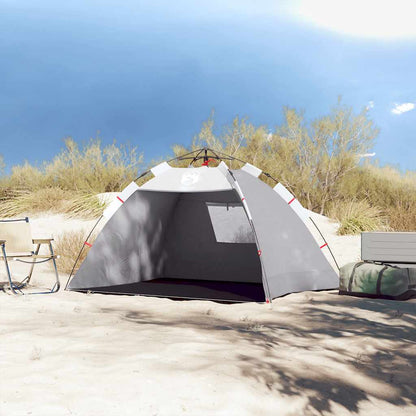 vidaXL Beach Tent 2-Person Grey Quick Release Waterproof - 36507