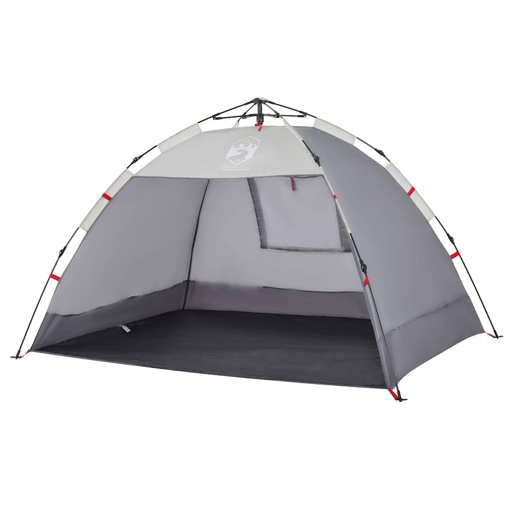 vidaXL Beach Tent 2-Person Grey Quick Release Waterproof - 36507