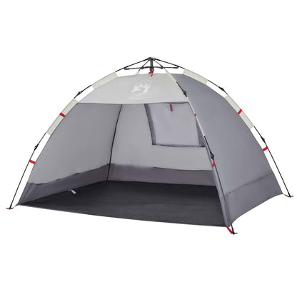 vidaXL Beach Tent 2-Person Grey Quick Release Waterproof - 36507