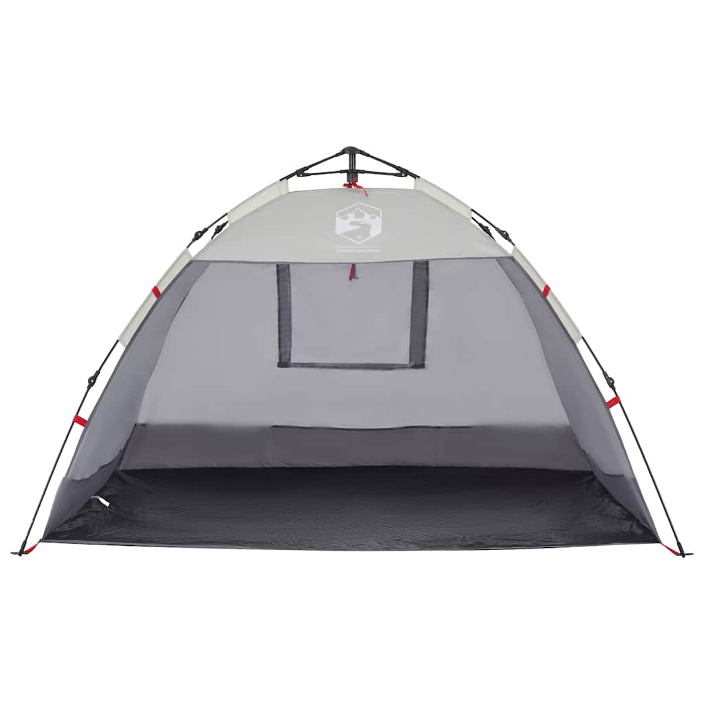 vidaXL Beach Tent 2-Person Grey Quick Release Waterproof - 36507