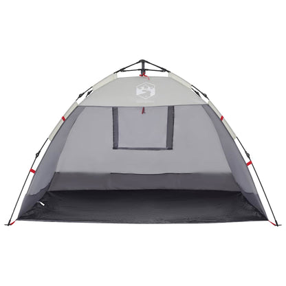 vidaXL Beach Tent 2-Person Grey Quick Release Waterproof - 36507