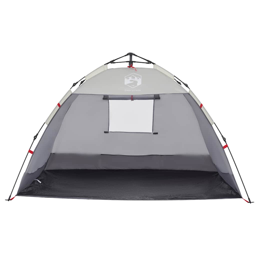 vidaXL Beach Tent 2-Person Grey Quick Release Waterproof - 36507