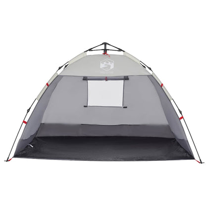 vidaXL Beach Tent 2-Person Grey Quick Release Waterproof - 36507