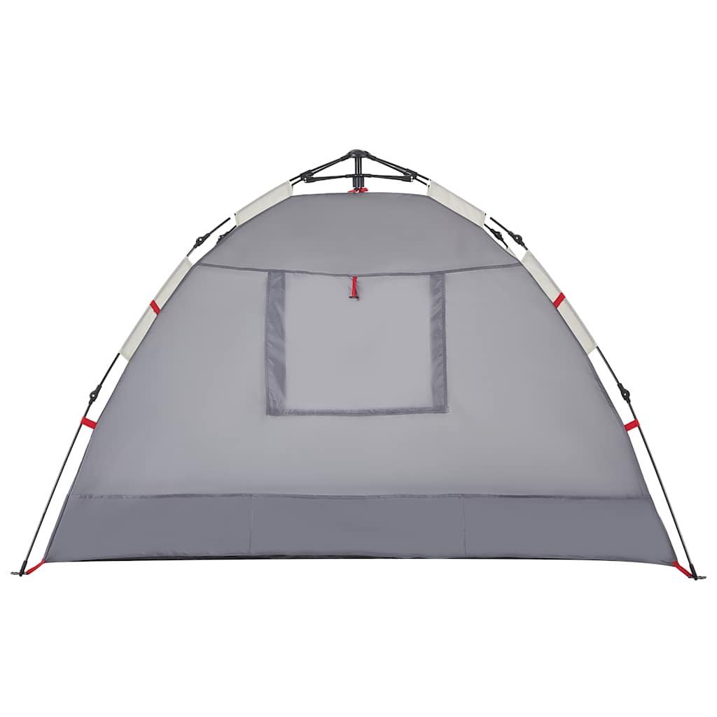 vidaXL Beach Tent 2-Person Grey Quick Release Waterproof - 36507