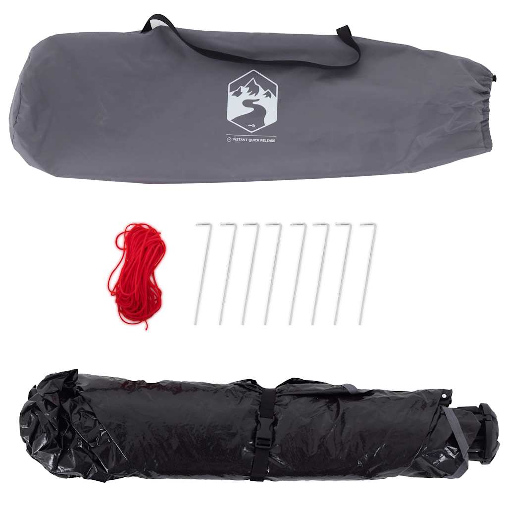 vidaXL Beach Tent 2-Person Grey Quick Release Waterproof - 36507