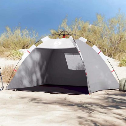 vidaXL Beach Tent 2-Person Grey Quick Release Waterproof - 36507
