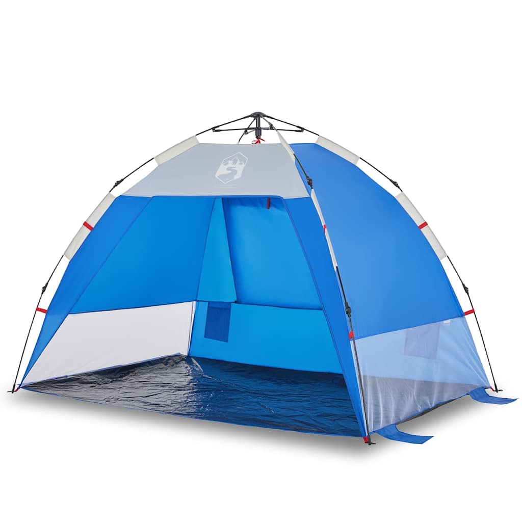 vidaXL Beach Tent 2-Person Azure Blue Quick Release Waterproof - 36510