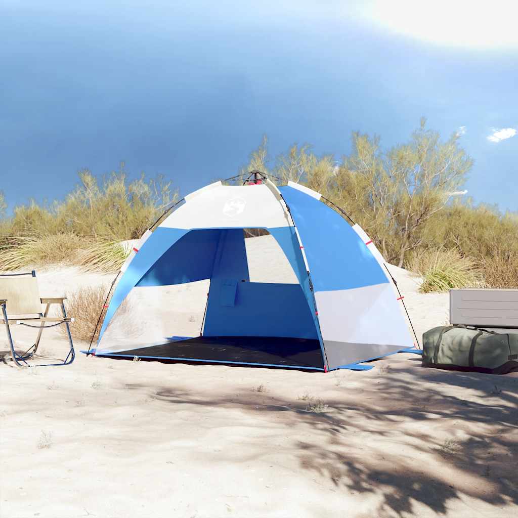 vidaXL Beach Tent 2-Person Azure Blue Quick Release Waterproof - 36510