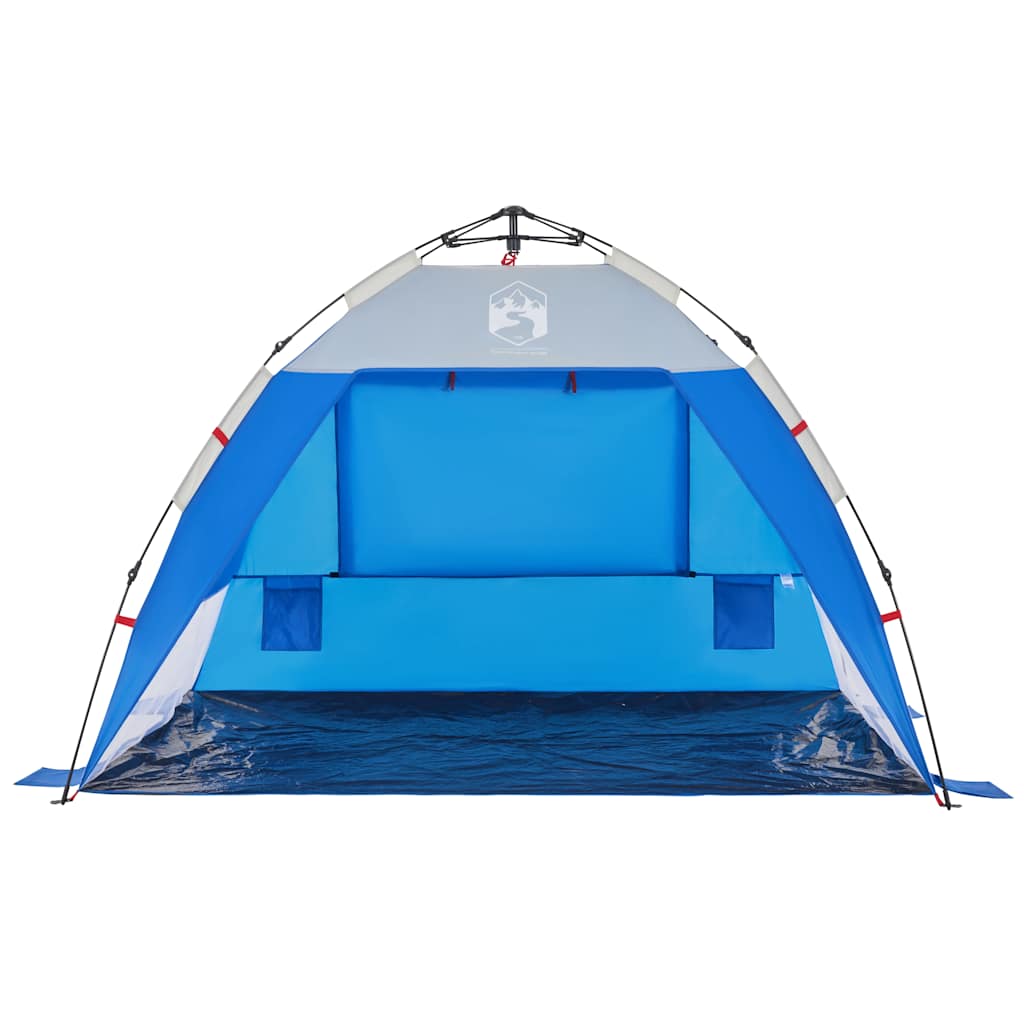 vidaXL Beach Tent 2-Person Azure Blue Quick Release Waterproof - 36510