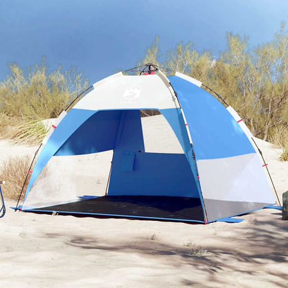 vidaXL Beach Tent 2-Person Azure Blue Quick Release Waterproof - 36510