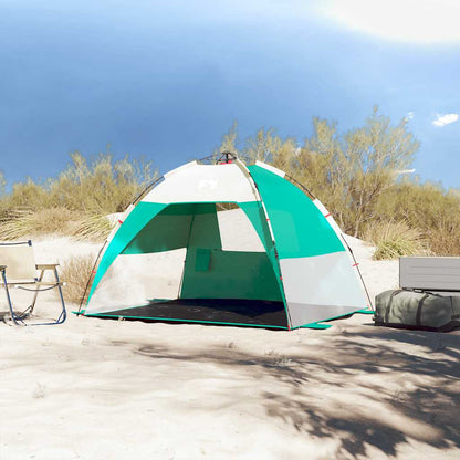 vidaXL Beach Tent 2-Person Sea Green Quick Release Waterproof - 36511